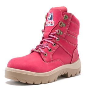 Women's Steel Blue Southern Cross Pink Safety Toe Boot
