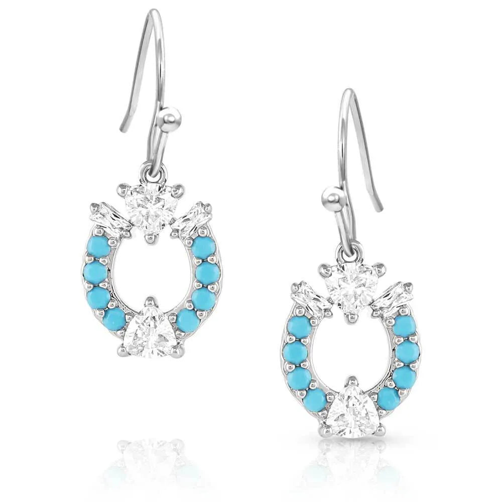Montana Silversmith Luck Defined Crystal Turquoise Earrings