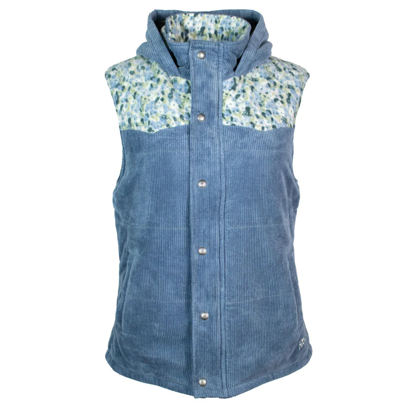 Women's Hooey Blue Floral Print Vest