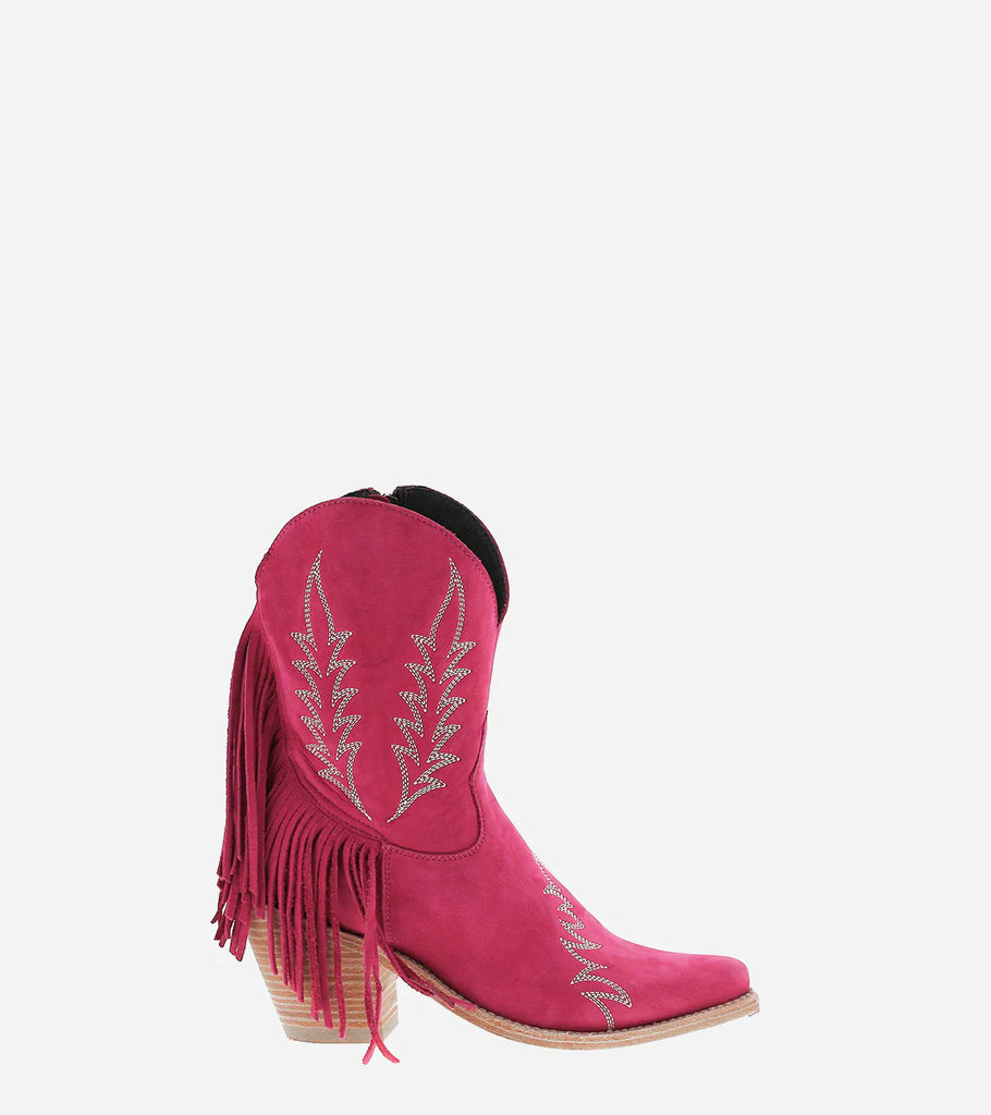 Women's Liberty Black Nabiki Fuchsia Pink Boot