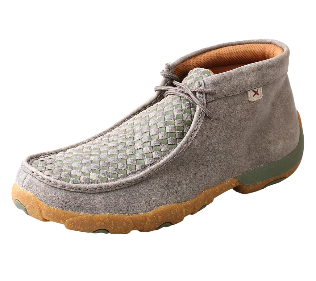 Men's Twisted X Grey & Olive Driving Moc