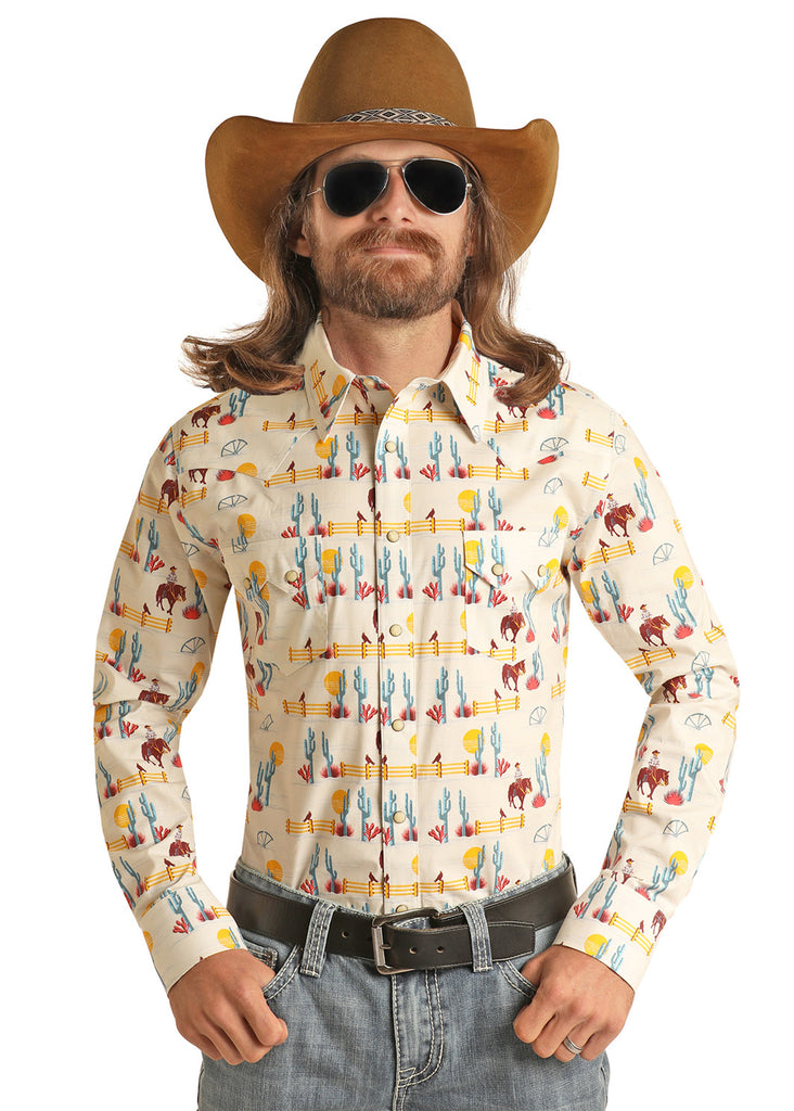 Men's Rock & Roll Dale Brisby Conversational Snap Shirt