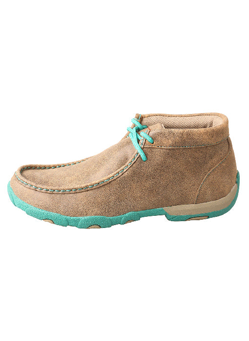 Women's Twisted X Bomber/Turquoise Driving Moc