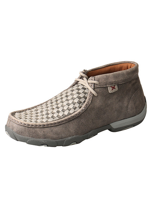 Women's Twisted X Grey Check Driving Moc