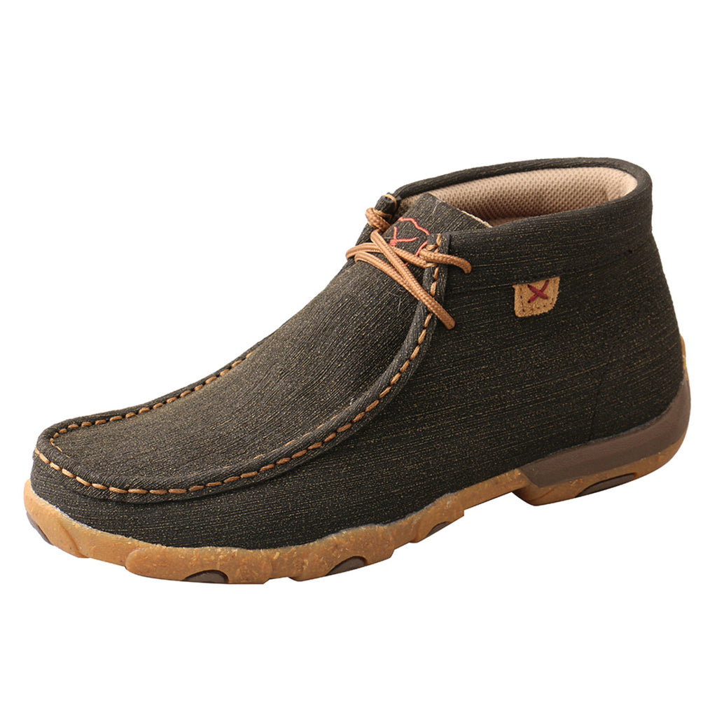 Women's Twisted X Charcoal/Brown Driving Mocs