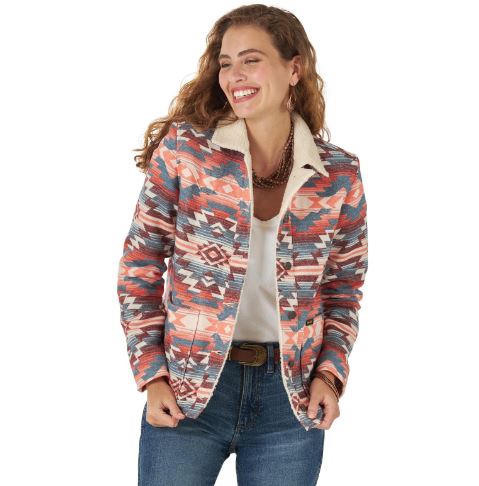 Women's Wrangler Retro Aztec Print Outerwear Jacket