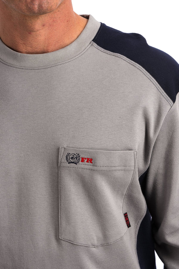Men's Cinch FR Grey Long Sleeve Shirt